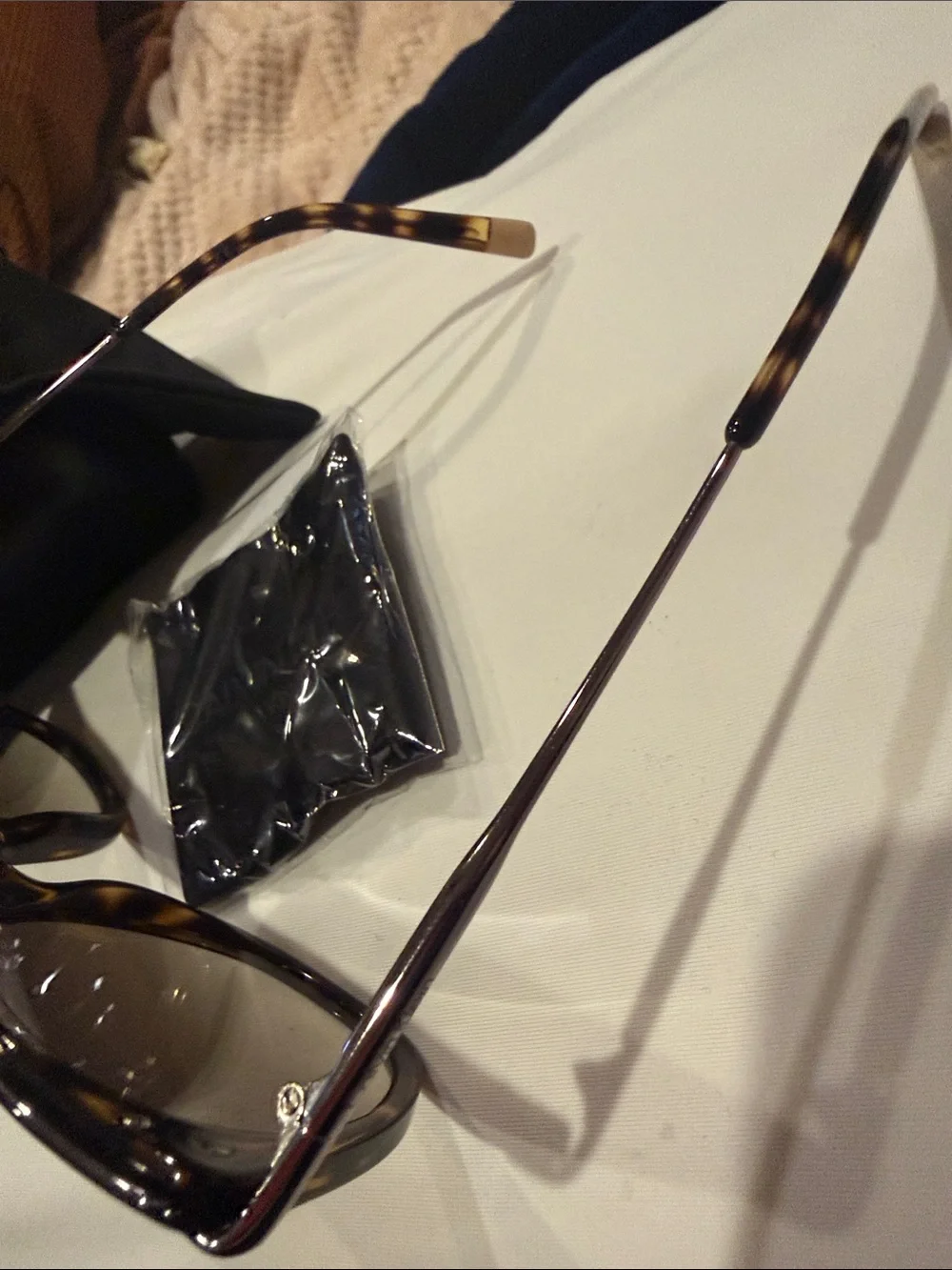 Calvin Klein Tortoiseshell Frame Sunglasses with Brown Lenses NWT